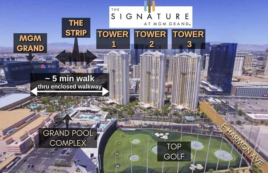 Mgm Signature 11Th Floor 2Br Combo Strip View No Resort Fee-1